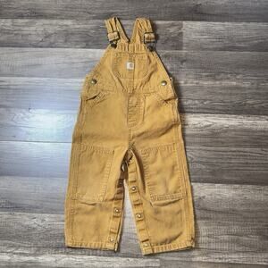 Carhartt Overalls Bibs Baby Infant Size 24 Months All Over Print 100% Cotton